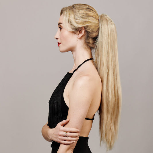 The Cosmos Regular 24" Drawstring Ponytail | Premium Tongable Fibre